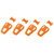 CAMP HEADLAMP HOLDER FOR TITAN 4 PCS Orange 